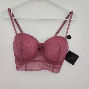 Body frosting intimate &sleepwear nwt push bra